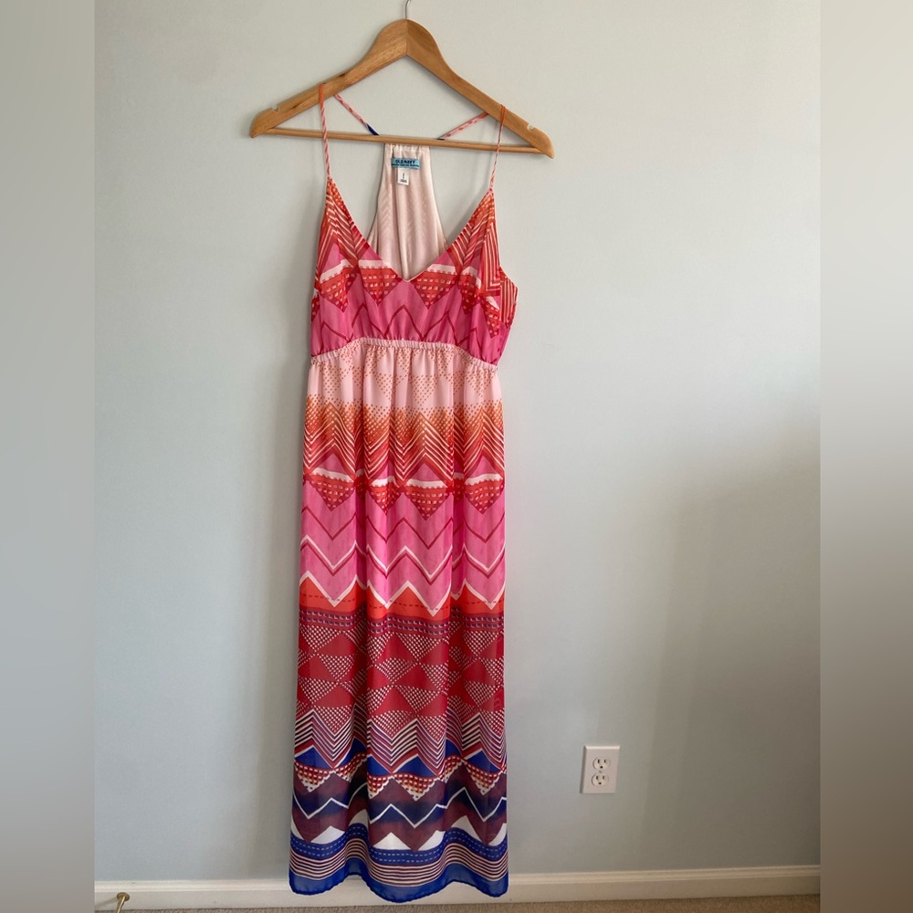 Old Navy Maxi Dress with Geometric Pattern - size Maternity S